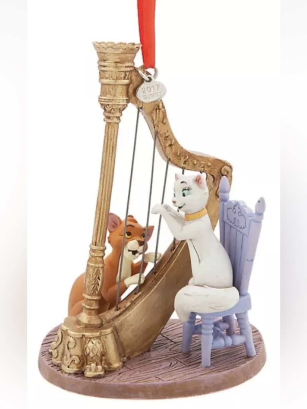Disney Sketchbook Ornament Aristocats Duchess Playing Harp 2017 NEW - Picture 1 of 4